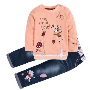 3/$30 Worn Once Mouse 2-Piece Size 3T Embroidered Patch Sweater and Jeans Set